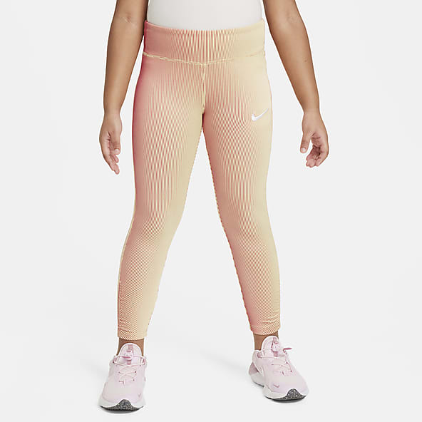Girls Little Kids 4 7 Yellow Tights Leggings. Nike